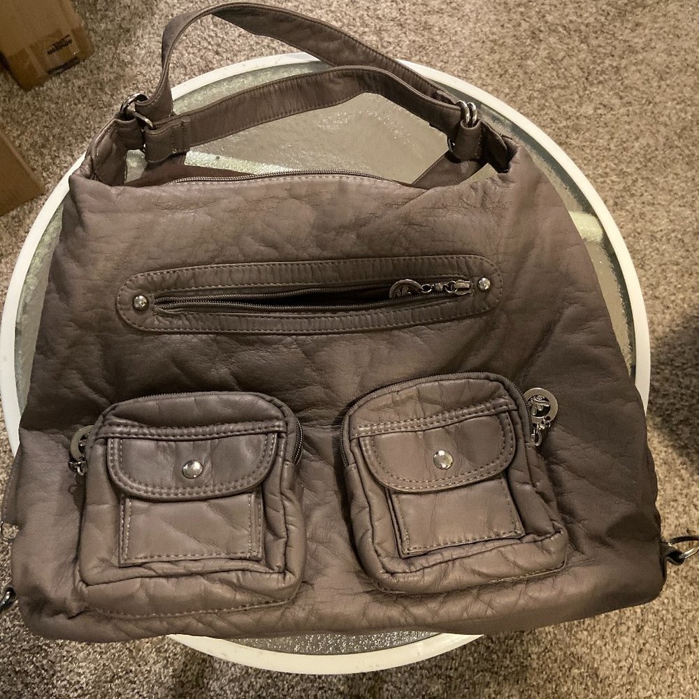 Grey Hobo Bag